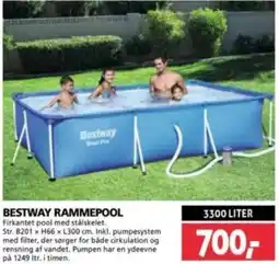 XL-BYG BESTWAY RAMMEPOOL tilbud