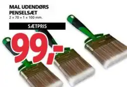 XL-BYG MAL UDENDØRS PENSELSÆT tilbud
