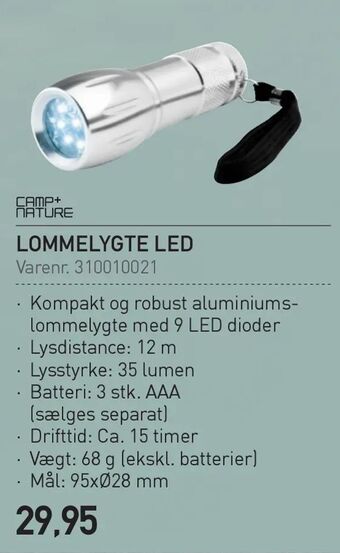 Thansen Lommelygte led tilbud