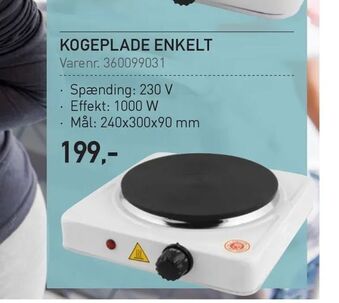 Thansen Kogeplade enkelt tilbud