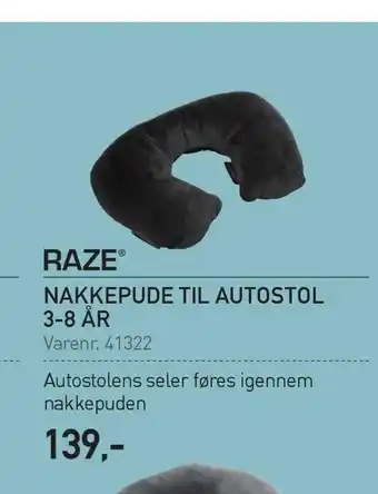Thansen Nakkepude til autostol 3-8 år tilbud