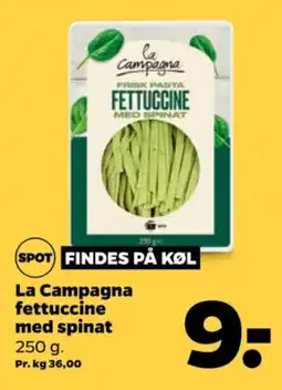 Fettuccine Spinat