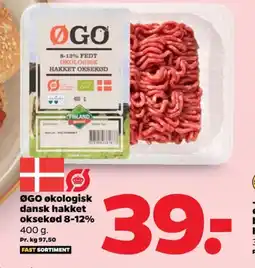 Netto Hakket oksekød 8-12% tilbud