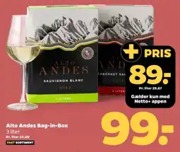 Netto Chilensk Rødvin tilbud