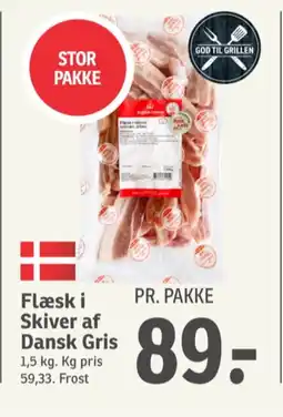 Flæsk i skiver