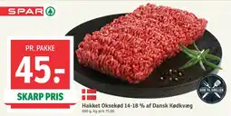 SPAR Hakket oksekød 14-18% tilbud