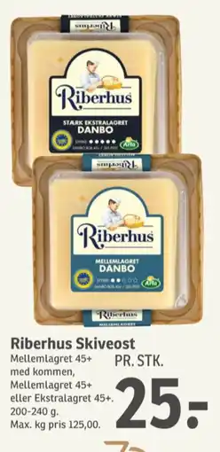SPAR Skiveost Danbo Mellemlagret Kommen tilbud