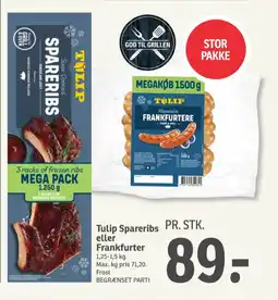 SPAR Spareribs tilbud