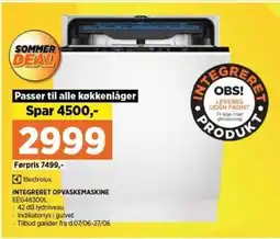 Power INTEGRERET OPVASKEMASKINE EEG48300L tilbud