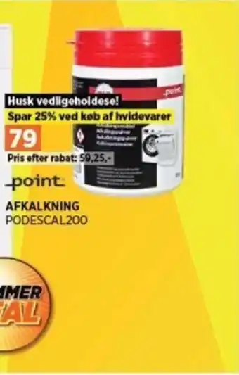 Power AFKALKNING PODESCAL200 tilbud