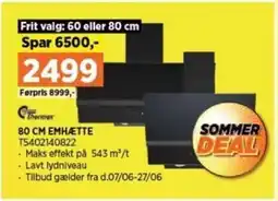 Power 80 CM EMHÆTTE tilbud
