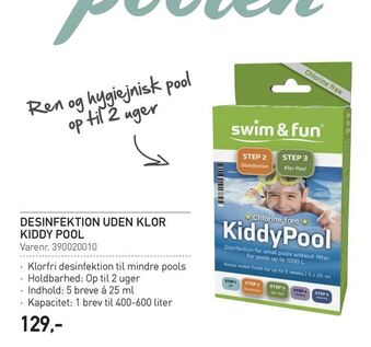 Desinfektion uden klor kiddy pool