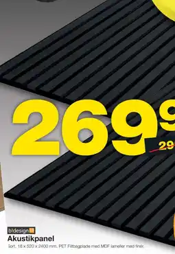 Bauhaus Akustikpanel tilbud