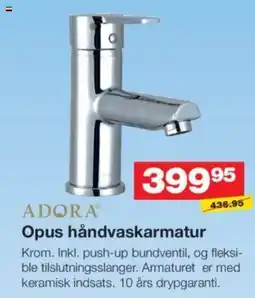 Bauhaus Opus håndvaskarmatur tilbud