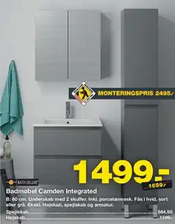 Bauhaus Badmøbel Camden Integrated tilbud