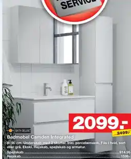 Bauhaus Badmøbel Camden Integrated tilbud
