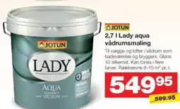 Bauhaus 2,7 l Lady aqua vådrumsmaling tilbud