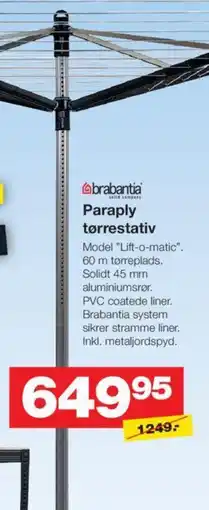 Bauhaus Paraply tørrestativ tilbud