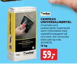 jem & fix CEMPEXO UNIVERSALMØRTEL tilbud