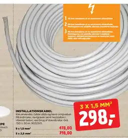 jem & fix INSTALLATIONSKABEL tilbud