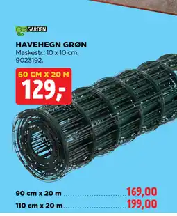 jem & fix HAVEHEGN GRØN tilbud