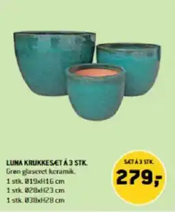 XL-BYG LUNA KRUKKESÆT Á 3 STK. tilbud