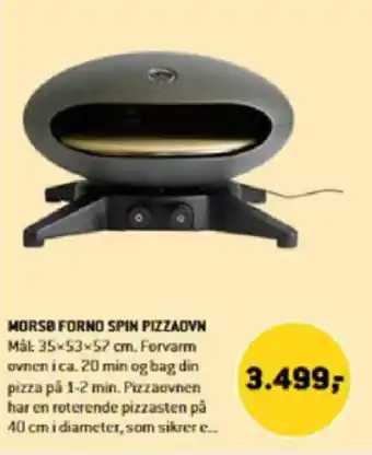 XL-BYG MORSO FORNO SPIN PIZZAOVN tilbud