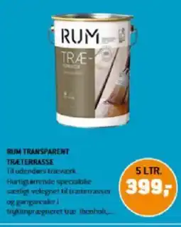 XL-BYG RUM TRANSPARENT TRÆTERRASSE tilbud