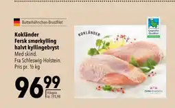 Citti Kokländer Fersk smørkylling halvt kyllingebryst tilbud