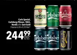 Citti Carls Special, Carlsberg Pilsner, 1883, Nordic eller Sort Guld tilbud