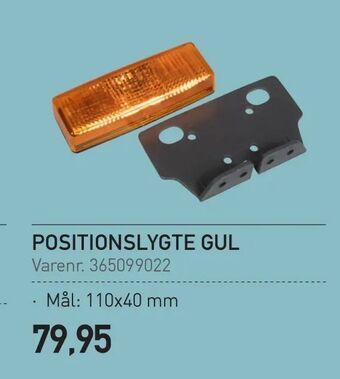 Thansen Positionslygte gul tilbud