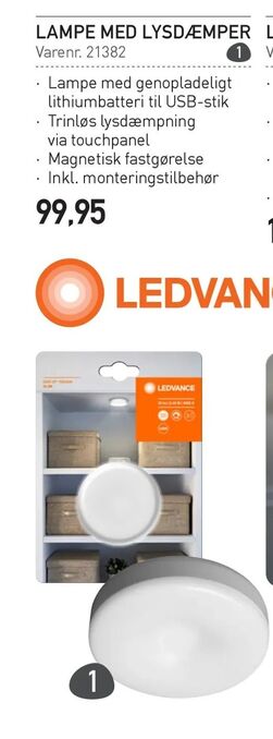 Thansen Lampe med lysdæmper tilbud