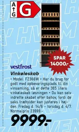 Bilka Vinkøleskab tilbud