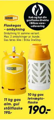Bilka Gasflaske tilbud