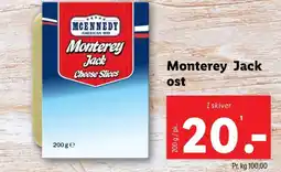 Lidl Skiveost Monterey Jack tilbud