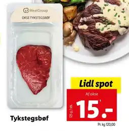 Oksetykstegsbøffer