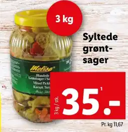 Lidl Grøntsager tilbud
