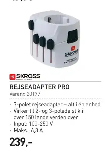 Thansen Rejseadapter pro tilbud