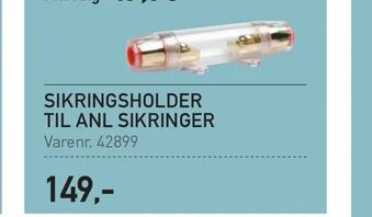 Thansen Sikringsholder til anl sikringer tilbud