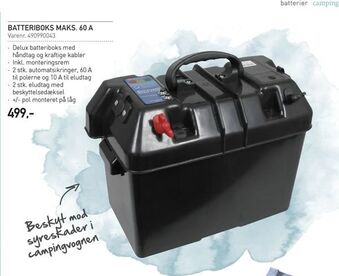 Thansen Batteriboks maks. 60 a tilbud