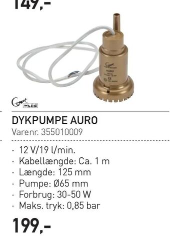Dykpumpe auro