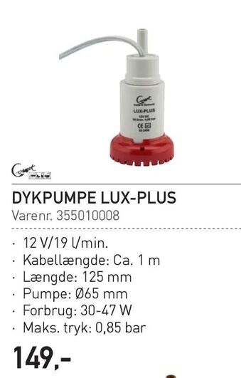 Thansen Dykpumpe lux-plus tilbud