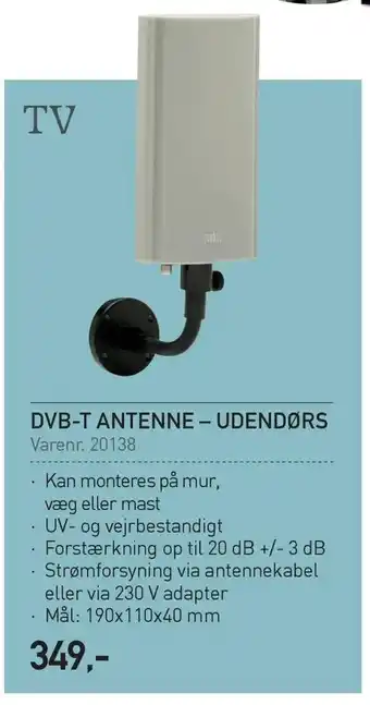 Dvb-t antenne - udendørs