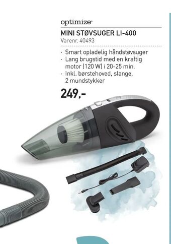 Mini støvsuger li-400