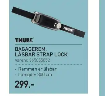 Thansen Bagagerem, låsbar strap lock tilbud