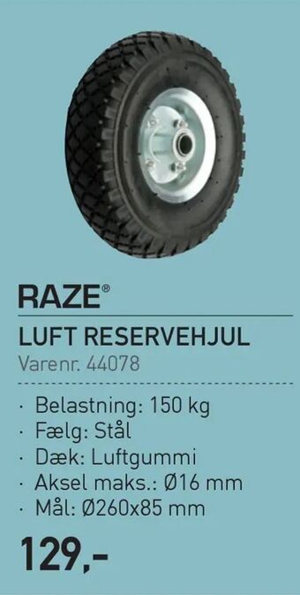 Luft reservehjul
