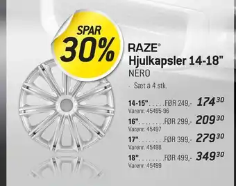 Thansen Hjulkapsler 14-18" tilbud