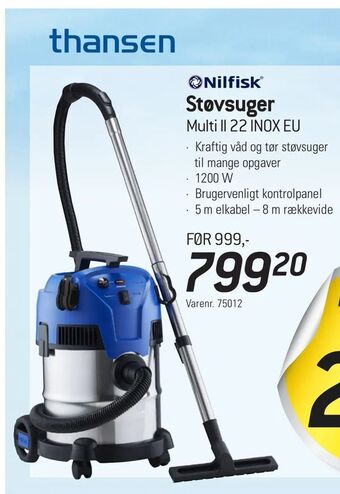 Thansen Støvsuger tilbud