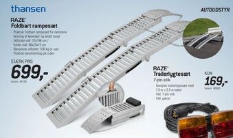 Thansen Foldbart rampesæt tilbud