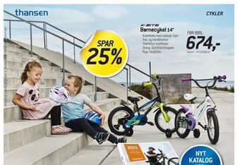Thansen Børnecykel tilbud
